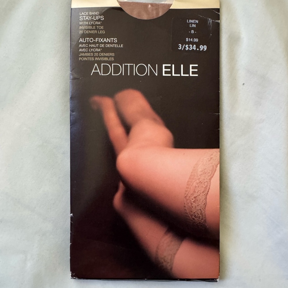 Addition Elle Linen Lace Stay-Ups